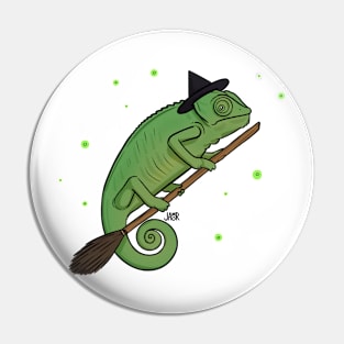 Witch Chameleon Pin