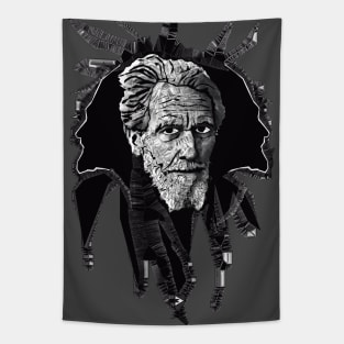 Ezra Pound in Black and White Tapestry