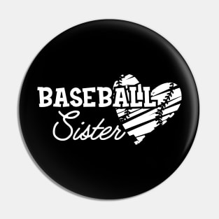 Baseball Sister Pin