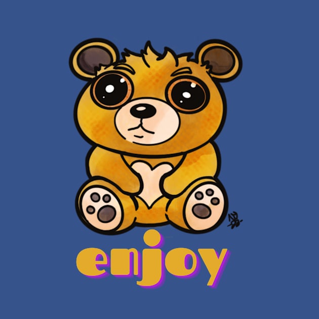 Kawaii Teddy Bear - Enjoy by Alt World Studios