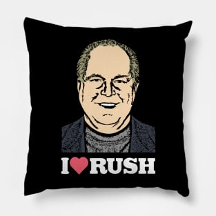 I Love Rush  Rush Limbaugh Pillow