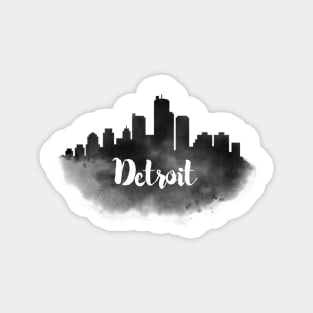 Detroit watercolor Magnet