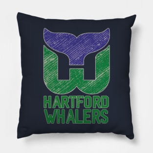 Hartford Whalers sticker hats Pillow