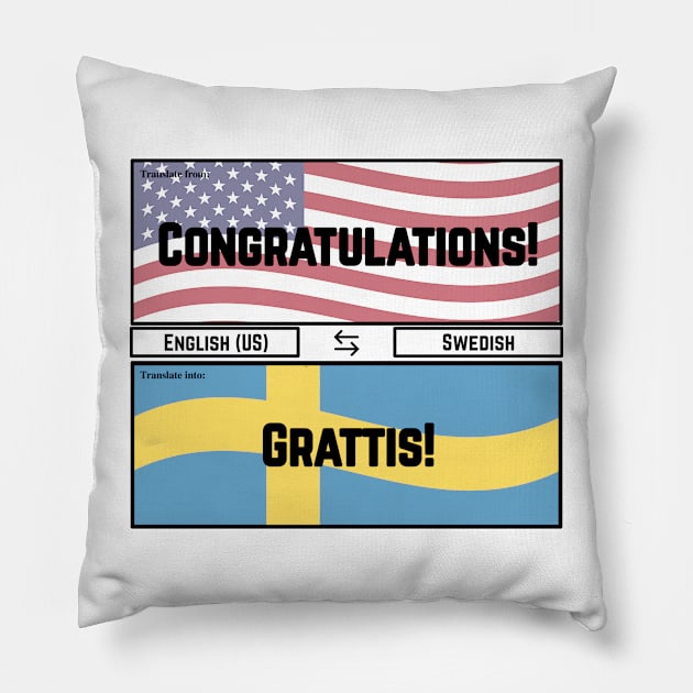 Congratulations! Pillow by JFE Designs