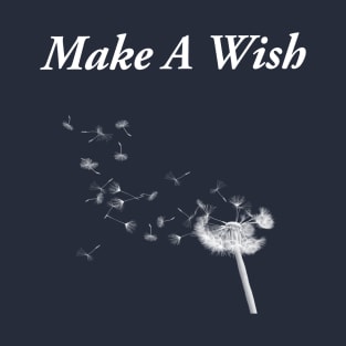 Magical Make a wish Dandelion blowing design T-Shirt