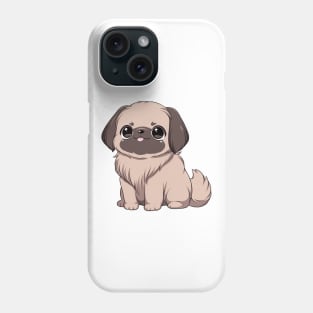 Pekingese Sitting with Big Eyes Phone Case