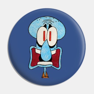 Surprised Squidward Pin