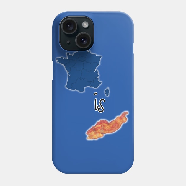 Francis Bacon - France Is Bacon Philosophy Pun - Joke Design Phone Case by SocraTees