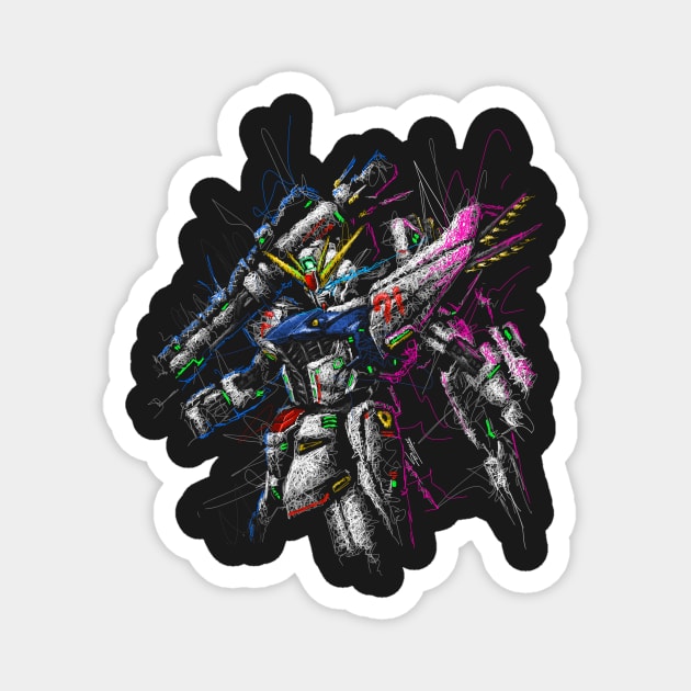 Gundam f91 Magnet by Shawngkolon