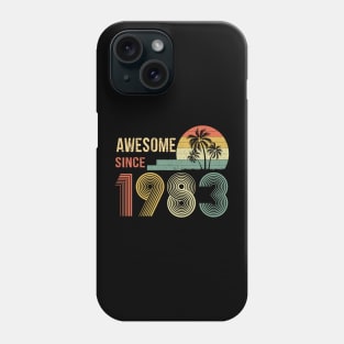 39 Years Old Awesome Since 1983 Gifts 39th Birthday Gift Phone Case