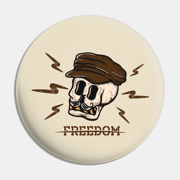 Freedom (black) Pin by Surururr