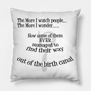 Silly Humor About Stupid People Pillow