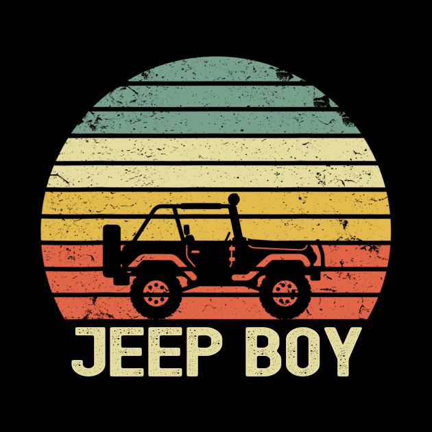 Jeep Boy Vintage Jeep retro jeep sunset jeep jeep Kid Jeep Men by Liza Canida
