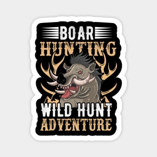 Boar Hunting Wild Hunt Adventure Magnet