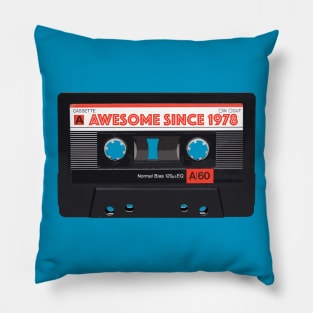 Classic Mixtape - Awesome Since 1978 40th Birthday Gift Pillow