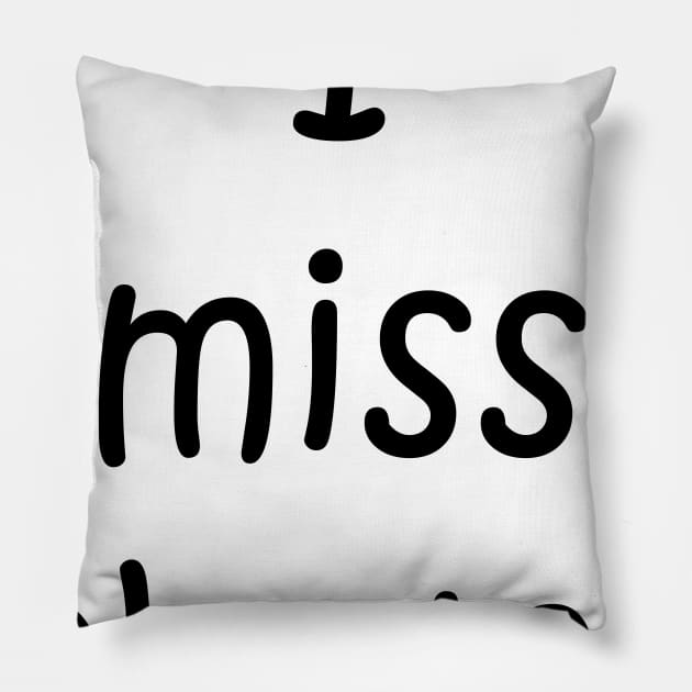 i miss obama Pillow by creativitythings 