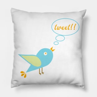 Cute tweet Pillow