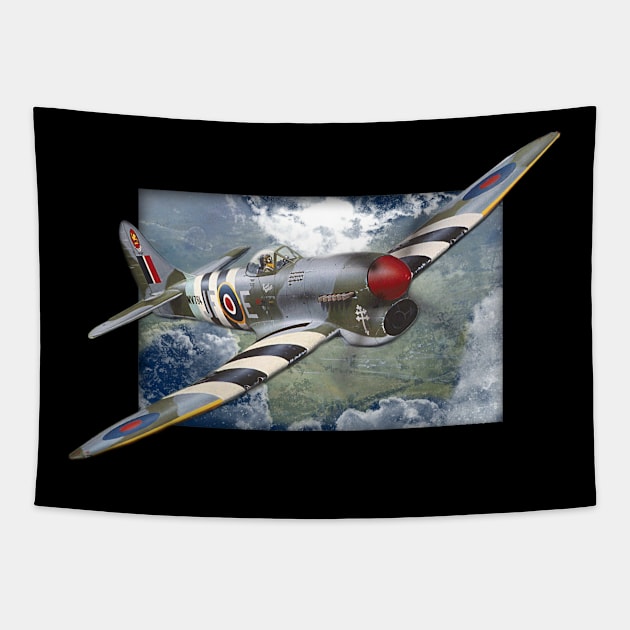 Hawker Typhoon Tapestry by The Blue Box