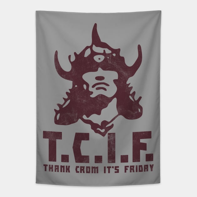 Thank Crom It's Firday Tapestry by creativespero