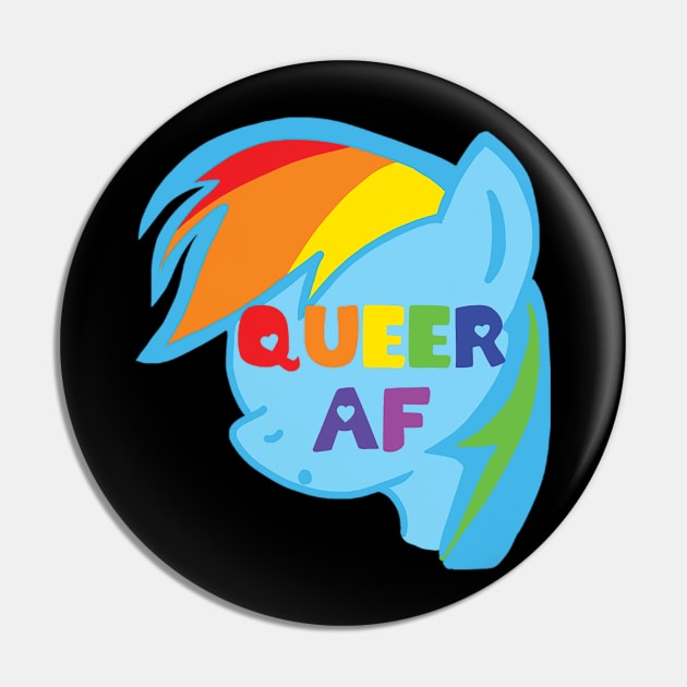 Queer AF Pin by COLORaQUEEN