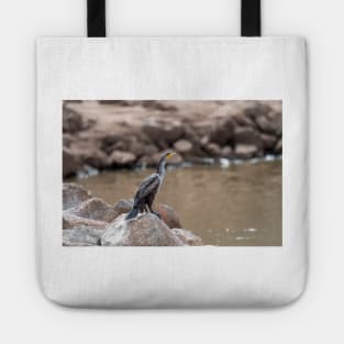 Cormorant  On The Rocks Tote