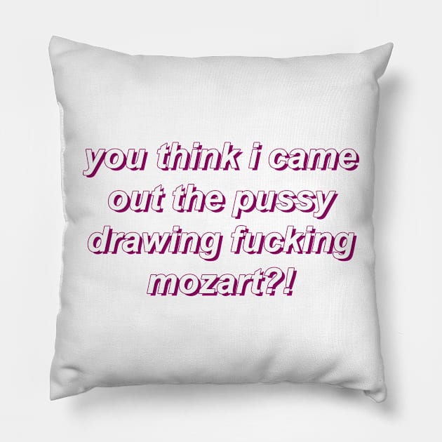 game grumps, arin hanson mozart quote Pillow by socialllama