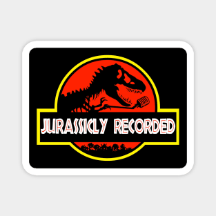 Previously Recorded Jurassic Park Rewatch logo Magnet