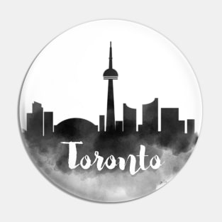 Toronto watercolor Pin