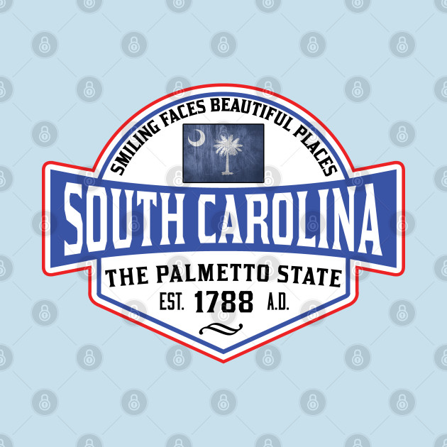 Disover SOUTH CAROLINA THE PALMETTO STATE COLUMBIA CHARLESTON MYRTLE BEACH - South Carolina - T-Shirt