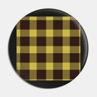 Yellow Buffalo Plaid Pin