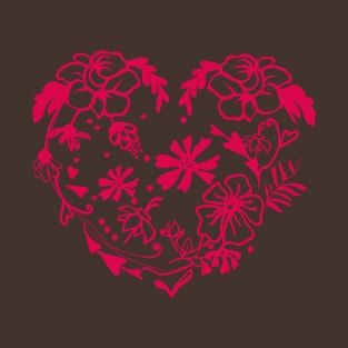 Flower heart T-Shirt