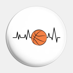 Heartbeat - Basketball Pin