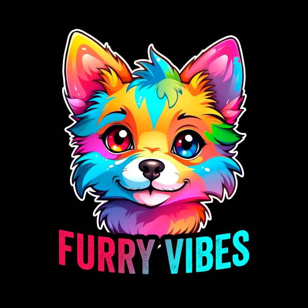 Furry Vibes Furry Fandom Cute Fursona Art by Visual Vibes