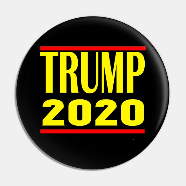 Trump 2020 campaign Yellow Pin by Netcam