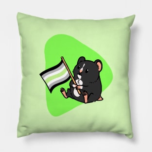 Hamster Pride Agender Pillow