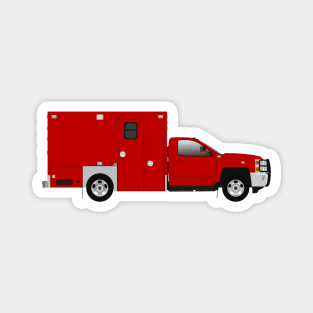 Red Type I Ambulance Magnet