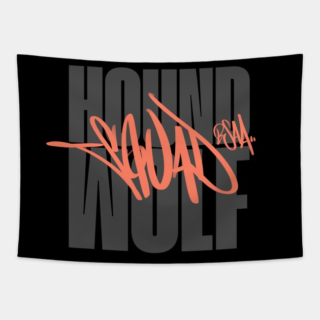 Hound Wolf Squad Tapestry by aquaticform