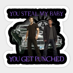 Someone sent me a bunch of really random supernatural stickers for my  birthday—including one of Sam and Dean just like looking up and around?  Anyway, of course I had to put it