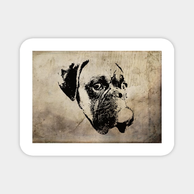 Boxer Dog Magnet by DoggyStyles