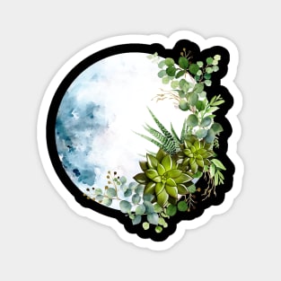 Moonlight Succulents 4 Magnet