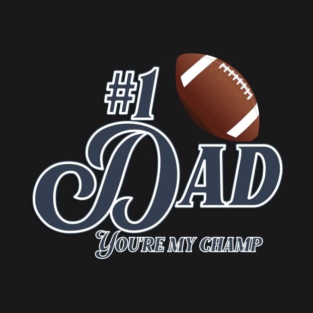 Best Dad football champ by VanArt