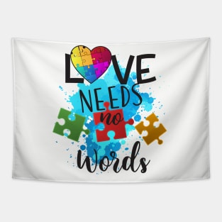 autism heart love Tapestry