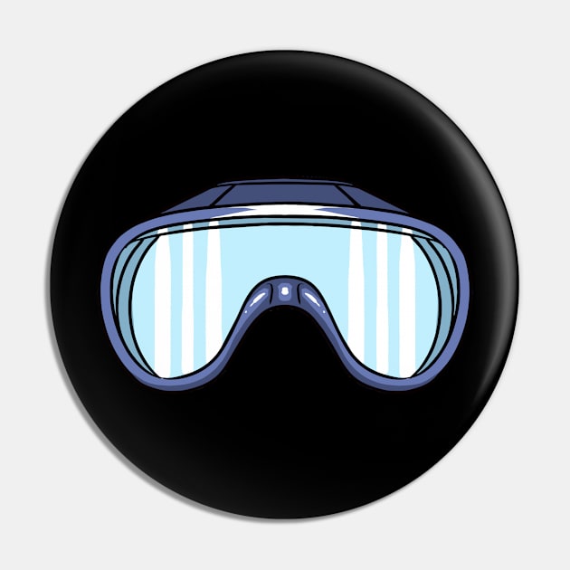 Scuba Diver Diving Pin by fromherotozero