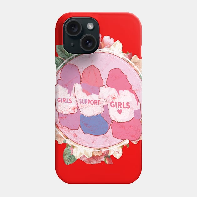 Feminist Girls support Girls Phone Case by avshirtnation