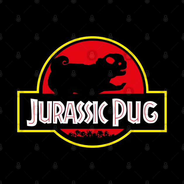 Jurassic Pug by huebucket