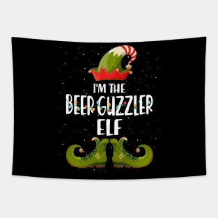 Im The Beer Guzzler Elf Matching Christmas Tapestry