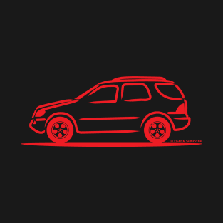 Mercedes Benz ML W163 Red T-Shirt