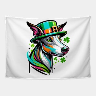 Greyhound Celebrates Vibrant Saint Patrick's Day Tapestry