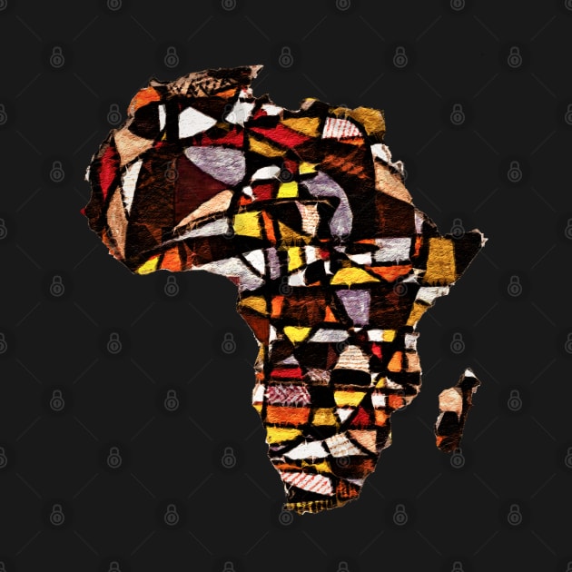 Map Of Africa Abstract Art by Tony Cisse Art Originals