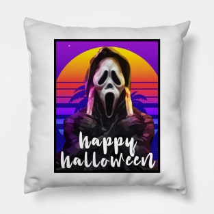 halloween scream retro Pillow